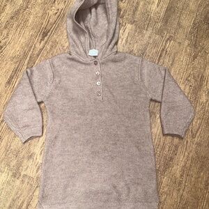 Zara Pink Knit Button-Up oversized sweater